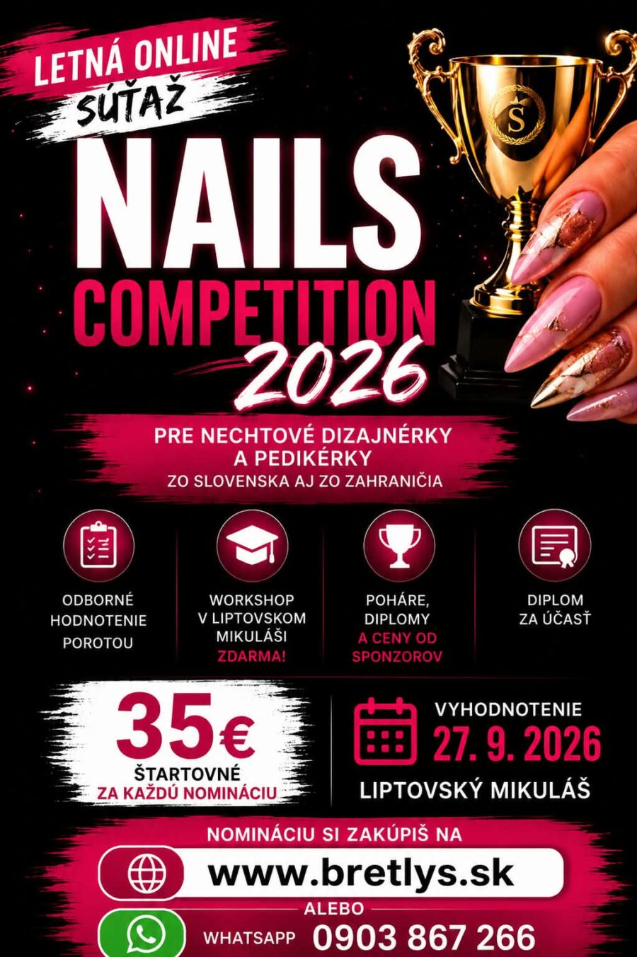 NAILS COMPETITION 2026 – Letná online súťaž